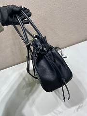 Okify Prada Bonnie Medium Antiqued Bag Black 1BG628 32x17.5x10.5cm - 2