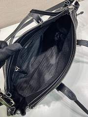 Okify Prada Bonnie Medium Antiqued Bag Black 1BG628 32x17.5x10.5cm - 3