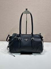 Okify Prada Bonnie Medium Antiqued Bag Black 1BG628 32x17.5x10.5cm - 1
