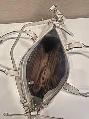 Okify Prada Bonnie Medium Antiqued Bag White 1BG628 32x17.5x10.5cm - 5