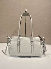 Okify Prada Bonnie Medium Antiqued Bag White 1BG628 32x17.5x10.5cm - 4