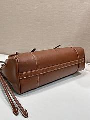 Okify Prada Bonnie Medium Antiqued Bag Brown 1BG628 32x17.5x10.5cm - 2