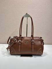 Okify Prada Bonnie Medium Antiqued Bag Brown 1BG628 32x17.5x10.5cm - 1