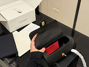 Okify CC 2026 Preppy Coco Small Bowling Bag Black Caviar 21x11cm - 3