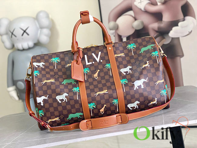 Okify Louis Vuitton x The Darjeeling Limited 2026 Keepall 50 Bag M28166 50x29x23cm - 1
