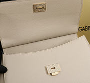 Okify Dolce & Gabbana Sicily Large Bag White Cream Calfskin 25x20x12cm - 2