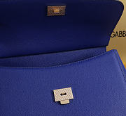 Okify Dolce & Gabbana Sicily Large Bag Dark Blue Calfskin 25x20x12cm - 2