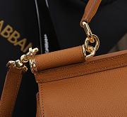 Okify Dolce & Gabbana Sicily Large Bag Brown Calfskin 25x20x12cm - 4