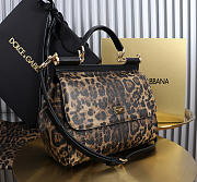 Okify Dolce & Gabbana Sicily Large Bag Leopard 25x20x12cm - 2