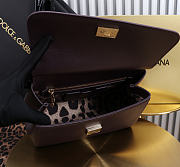 Okify Dolce & Gabbana Sicily Large Bag Dark Brown Calfskin 25x20x12cm - 5
