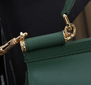 Okify Dolce & Gabbana Sicily Large Bag Dark Green Calfskin 25x20x12cm - 6