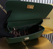 Okify Dolce & Gabbana Sicily Large Bag Dark Green Calfskin 25x20x12cm - 4