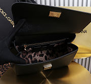 Okify Dolce & Gabbana Sicily Large Bag Black Calfskin 25x20x12cm - 5