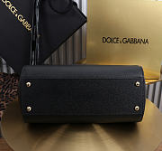 Okify Dolce & Gabbana Sicily Large Bag Black Calfskin 25x20x12cm - 2