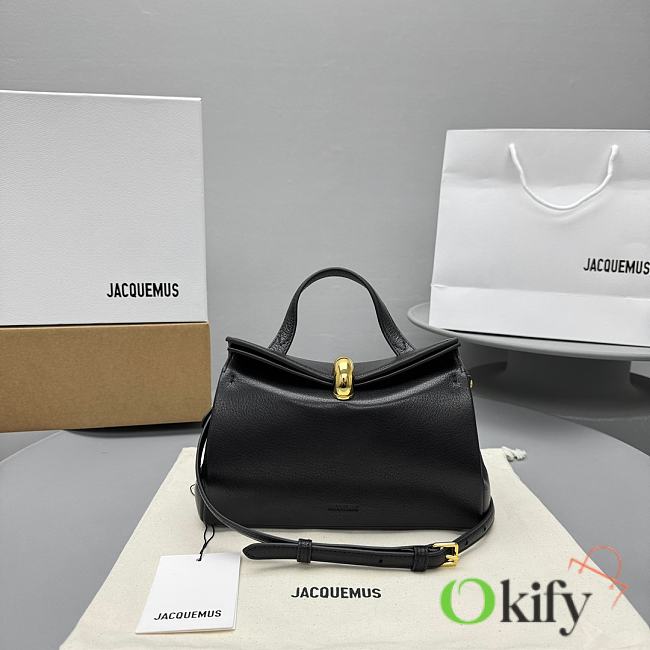 Okify Jacquemus Valerie Bag Black 23x16x7cm - 1