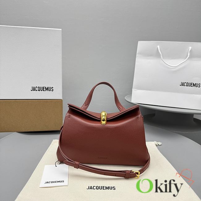 Okify Jacquemus Valerie Bag Brown 23x16x7cm - 1