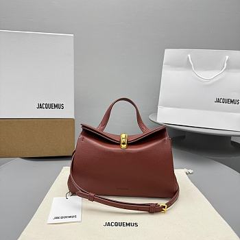 Okify Jacquemus Valerie Bag Brown 23x16x7cm