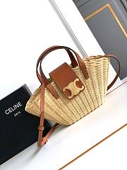 Okify Celine Teen Couffin Raffia Bag 32x14x7cm - 1
