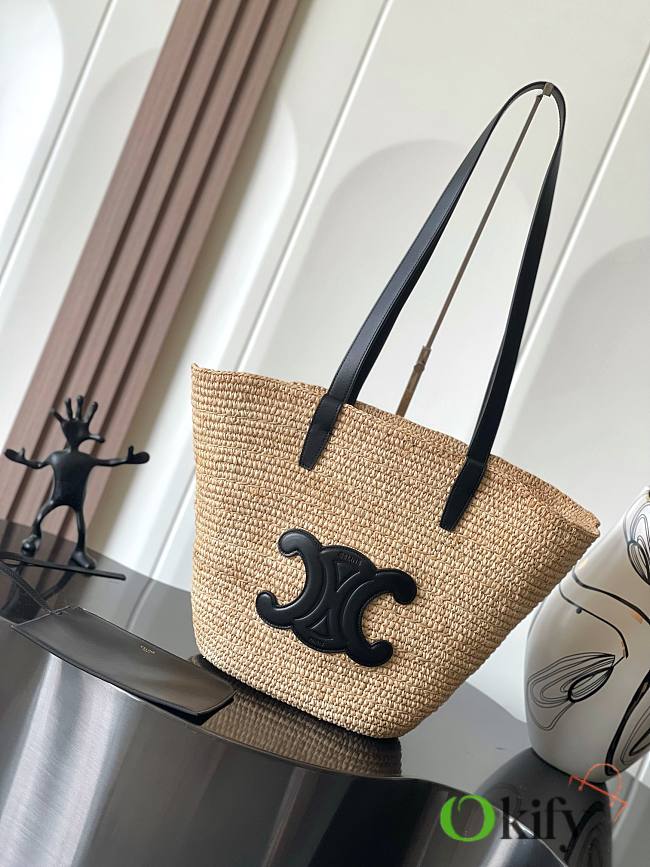 Okify Celine Classic Panier Bag Black 30x22x14cm - 1