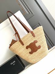 Okify Celine Classic Panier Bag Brown 30x22x14cm - 1