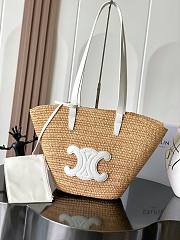Okify Celine Classic Panier Bag White 30x22x14cm - 1