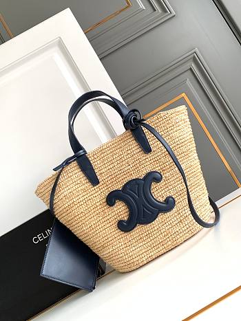 Okify Celine Teen Classic Panier Navy Blue 22x21.5x13cm