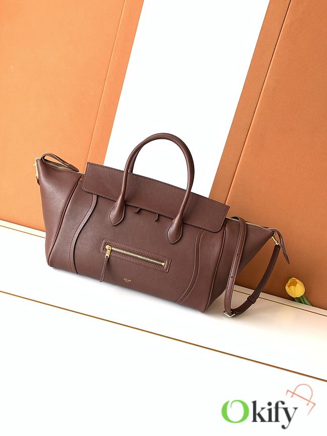 Okify Celine 2026 New Luggage Bag Brown 36x22x16cm - 1