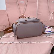 Okify MiuMiu Gray Large Backpack 5BZ042 29.5x25x12.5cm - 2