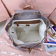 Okify MiuMiu Gray Large Backpack 5BZ042 29.5x25x12.5cm - 5