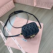 Okify MiuMiu Matelasse Vanity Bag Black 10.5x9.5x7cm 5NR018 - 6