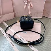 Okify MiuMiu Matelasse Vanity Bag Black 10.5x9.5x7cm 5NR018 - 2