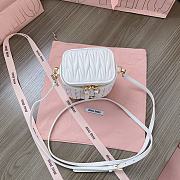 Okify MiuMiu Matelasse Vanity Bag White 10.5x9.5x7cm 5NR018 - 2