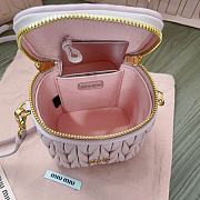 Okify MiuMiu Matelasse Vanity Bag Pink 10.5x9.5x7cm 5NR018 - 5