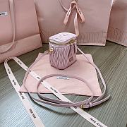 Okify MiuMiu Matelasse Vanity Bag Pink 10.5x9.5x7cm 5NR018 - 3