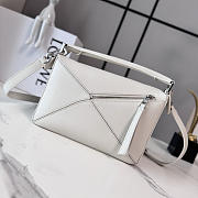 Okify Loewe Fringe Puzzle Bag White 24x16x10.5cm - 4