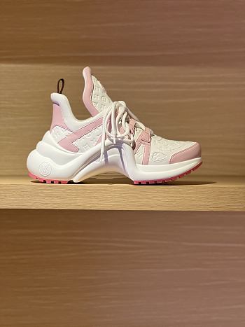 Okify Louis Vuitton V Archlight Pink Women Sneakers 28247