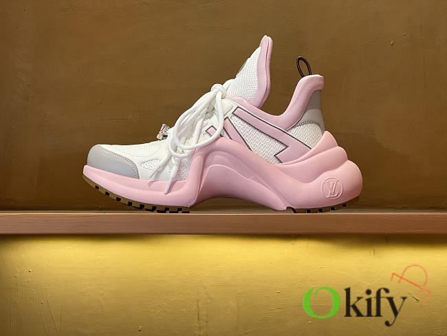 Okify Louis Vuitton V Archlight Pink Women Sneakers 28248 - 1
