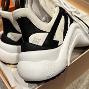 Okify Louis Vuitton V Archlight Black And White Women Sneakers - 3
