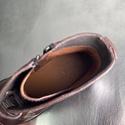 Okify Zegna Red Burgundy Men Boots - 4