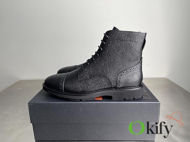 Okify Zegna Black Men Boots - 1