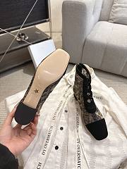 Okify Dior J'Adior Black Embroidered Mesh Boots 3.5cm 28273 - 3