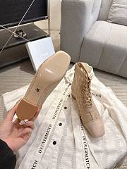 Okify Dior J'Adior Beige Embroidered Mesh Boots 3.5cm 28288 - 2