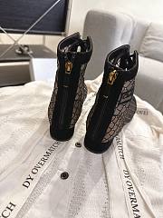Okify Dior J'Adior Black Embroidered Mesh Boots 3.5cm 28289 - 6