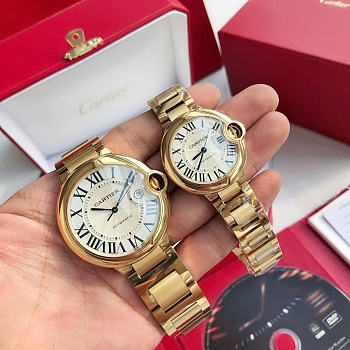 Okify Cartier Ballon Bleu Gold Watch 33mm/42mm