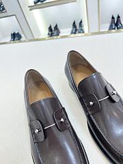 Okify Christian Louboutin Dark Brown Men Loafers - 6
