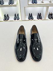 Okify Christian Louboutin Black Patent Men Loafers 28298 - 1