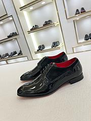 Okify Christian Louboutin Black Patent Men Loafers 28299 - 2