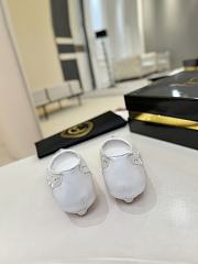 Okify Christian Louboutin White Mesh Rhinestone High Heels  - 6