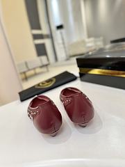 Okify Christian Louboutin Red Burgundy Mesh Rhinestone High Heels  - 6