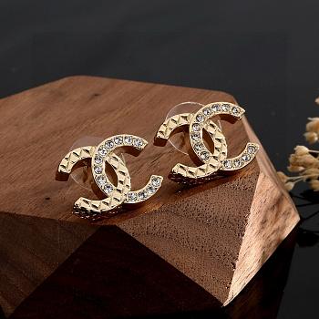 Okify CC Gold Earrings With Diamond 28308
